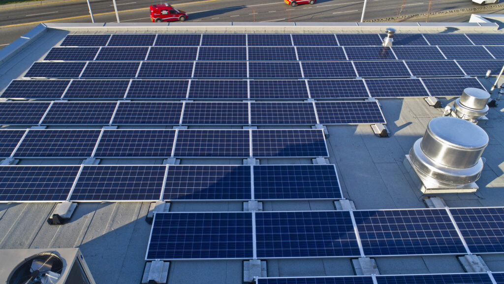 Habourview Volkswagen Dealership Solar Panels on Rooftop