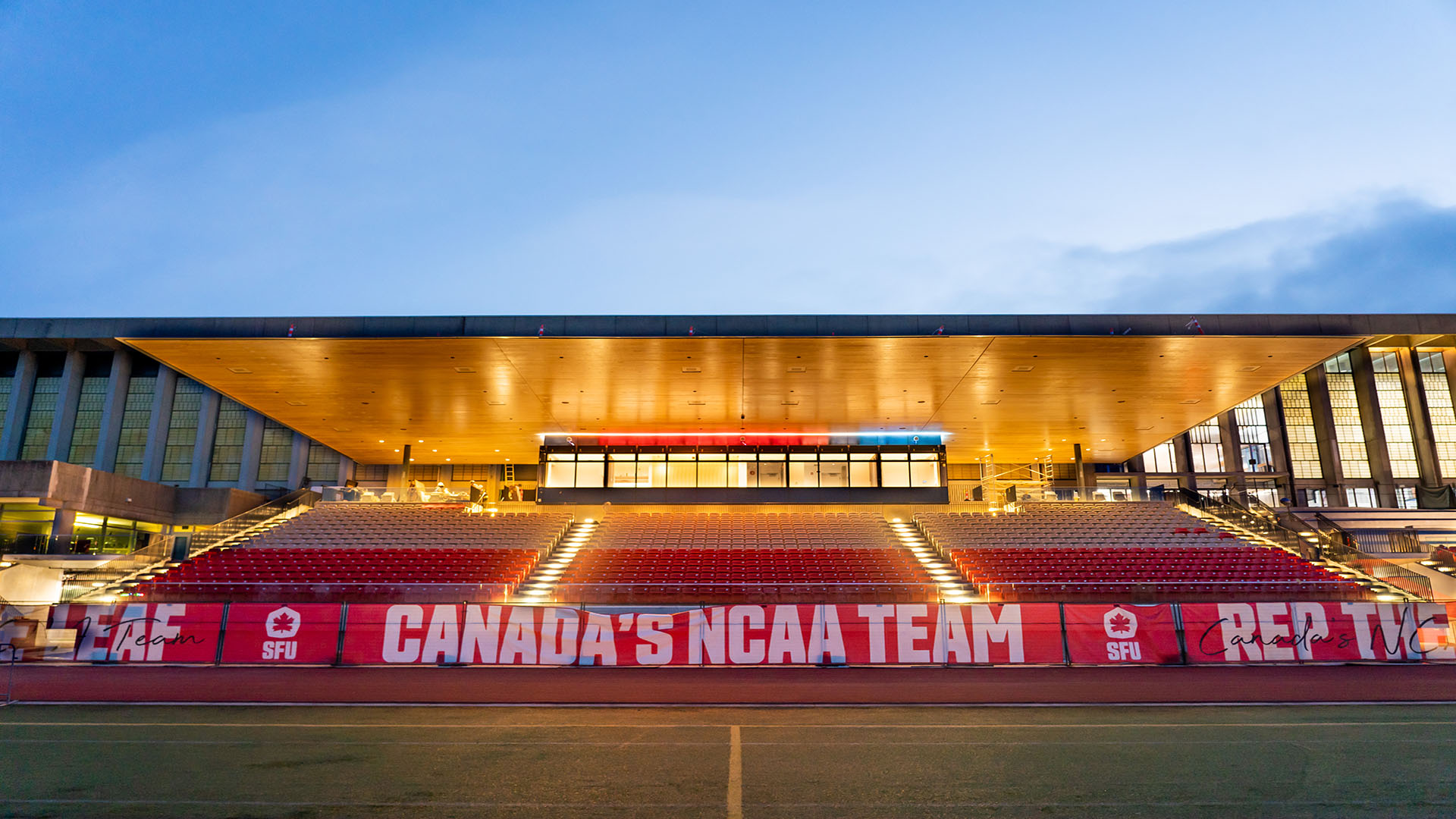 SFU Stadium Canopy Roof Lighting and VIP Media Broadcast Box