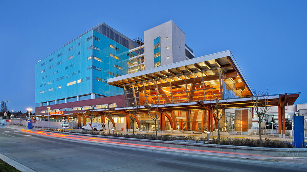 Surrey Memorial Hospital Critical Care Tower Exterior