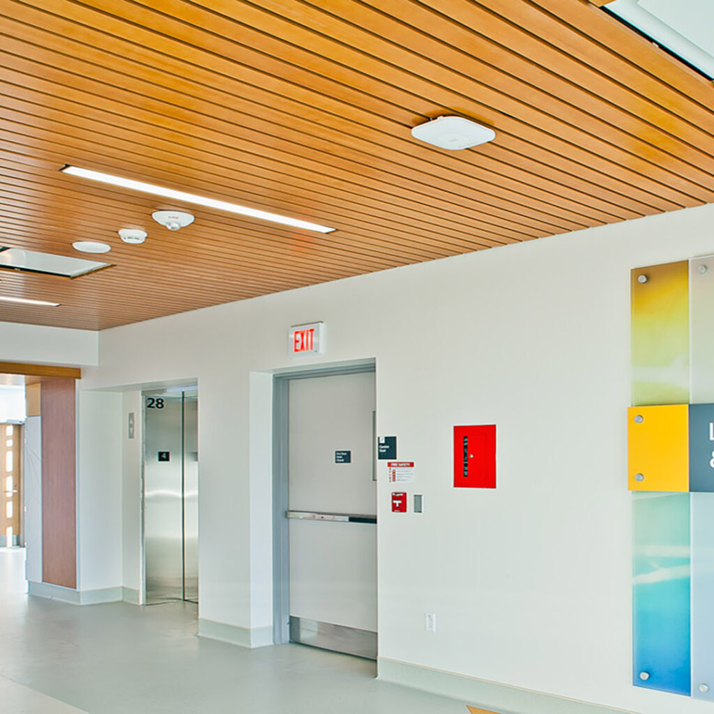 Surrey Memorial Hospital Critical Care Tower Hallway Lighting