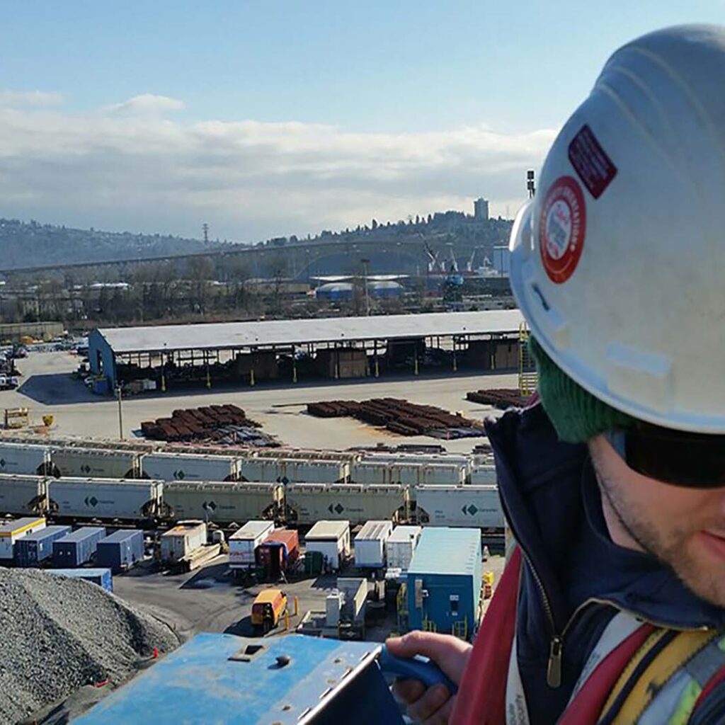 Deltaport Terminal Field Staff Looking Over the Facility