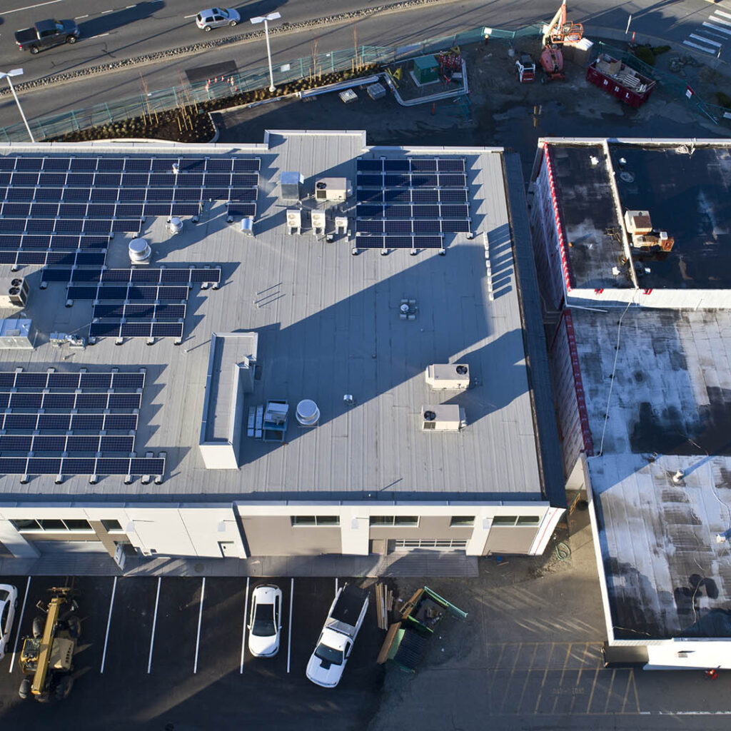 Habourview Volkswagen Dealership Rooftop After Solar Panel Installation