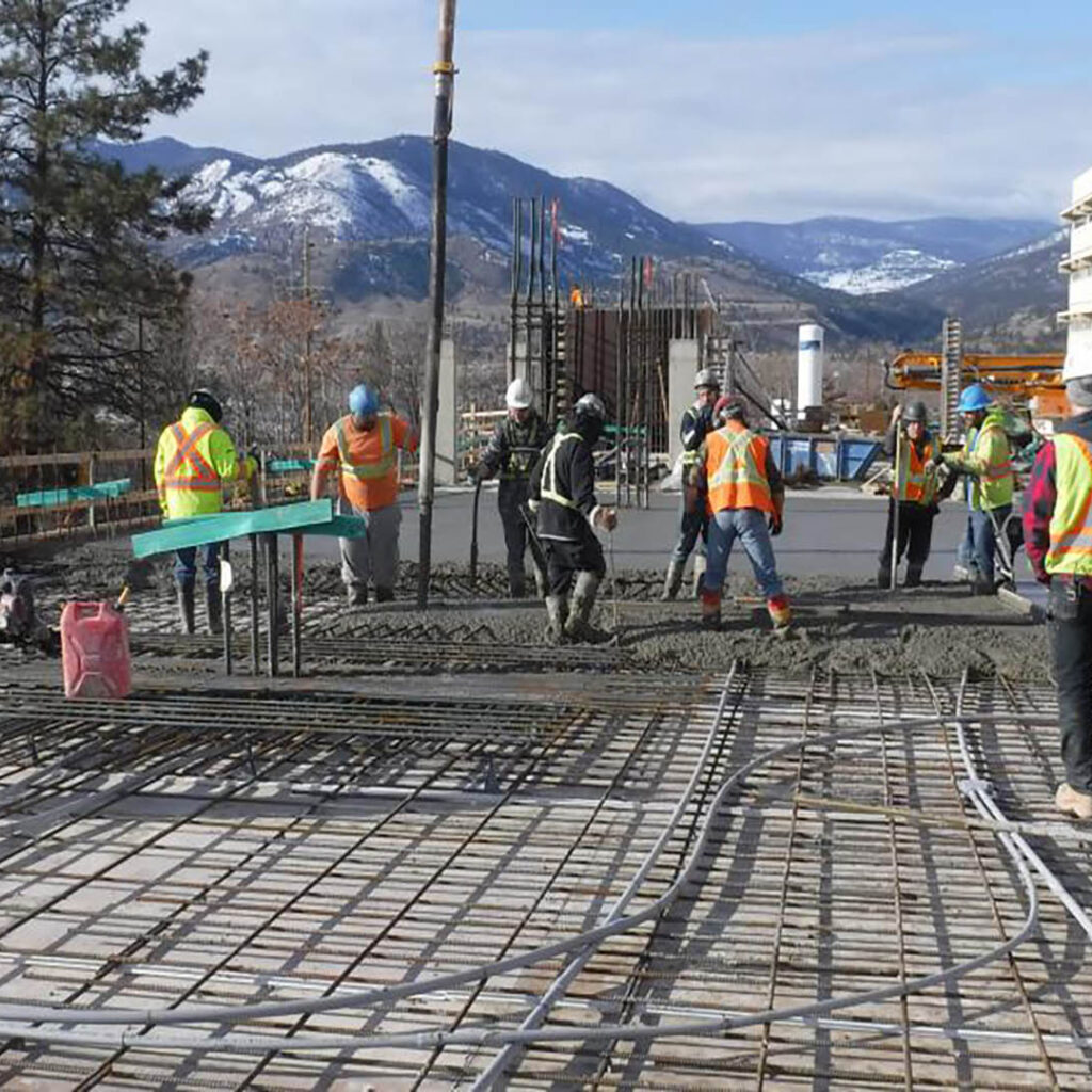 Penticton Regional Hospital Electrical Construction Slab Work