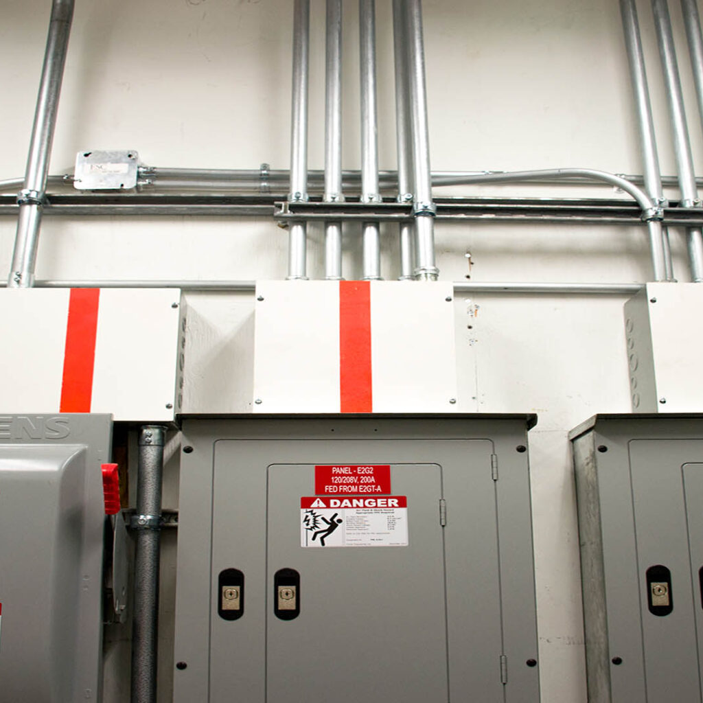 BC Hydro Nanaimo Electrical Room and Electrical Panels