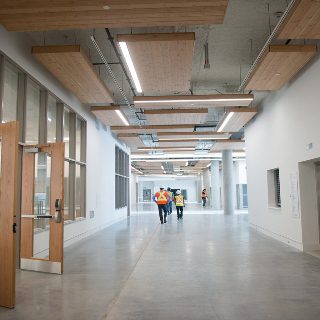 Emily Carr University Interior Hallway Lighting