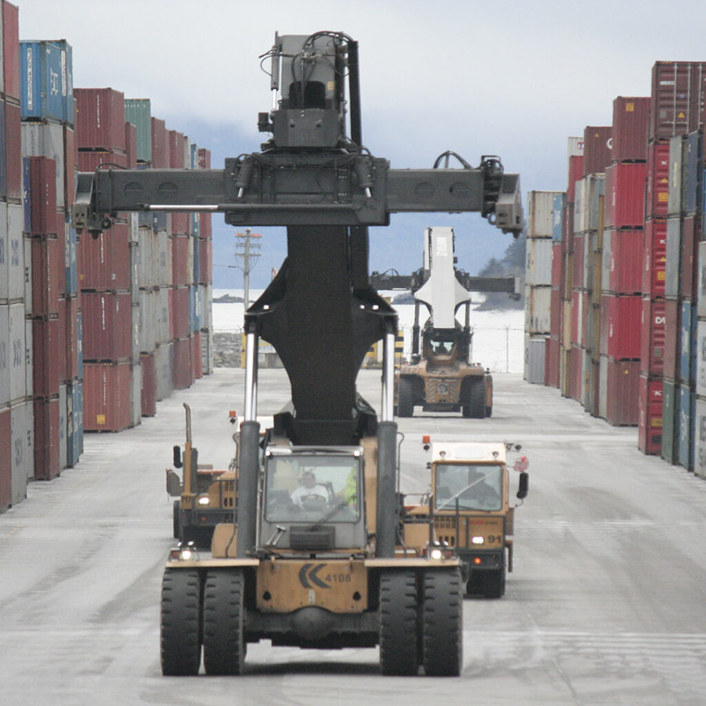 Fairview Container Terminal Expansion Stacking Containers