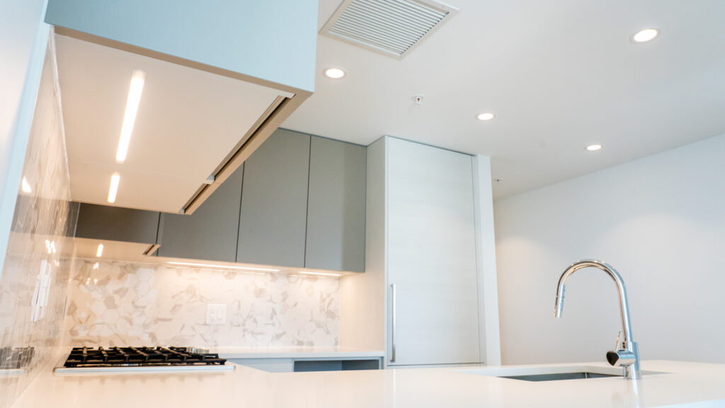 Fraser Commons Mixed Use Residential Condominium Interior Kitchen Lighting