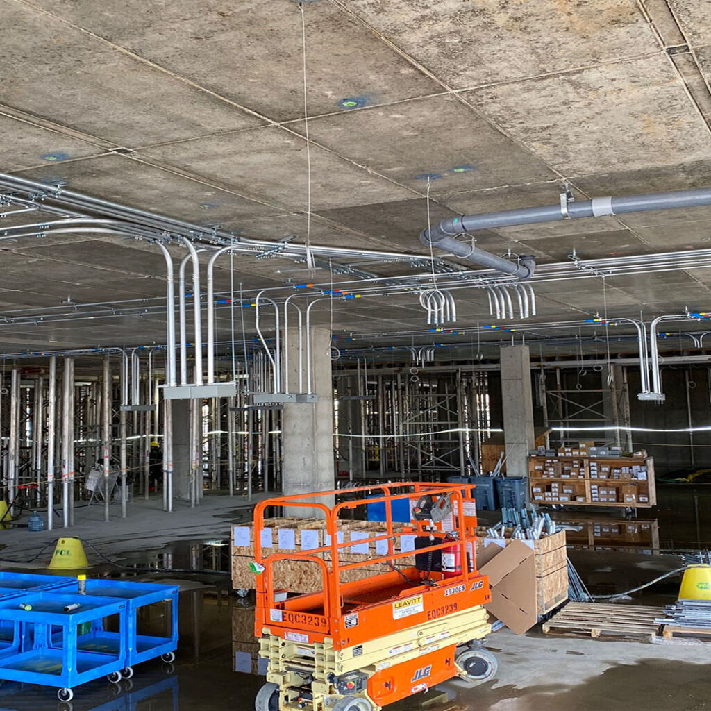 Mills Memorial Hospital Replacement Electrical Conduit Ceiling Rough-in