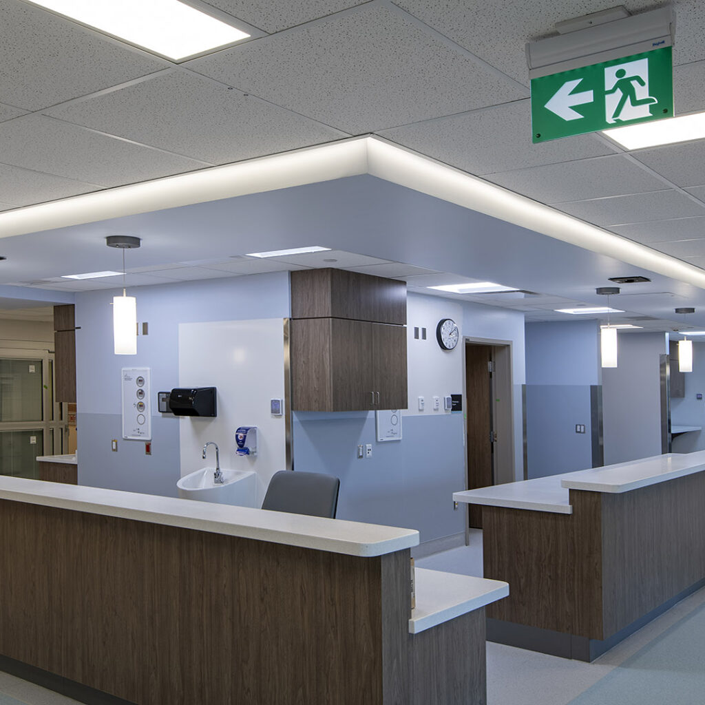 Royal Inland Hospital Patient Care Tower Nurse Station