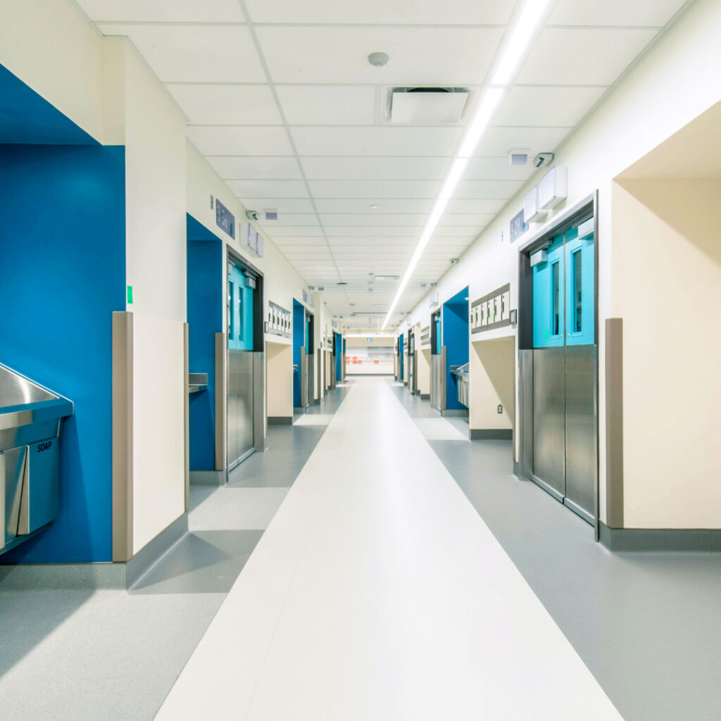 Vancouver General Hospital Operating Room Renewal Hallway