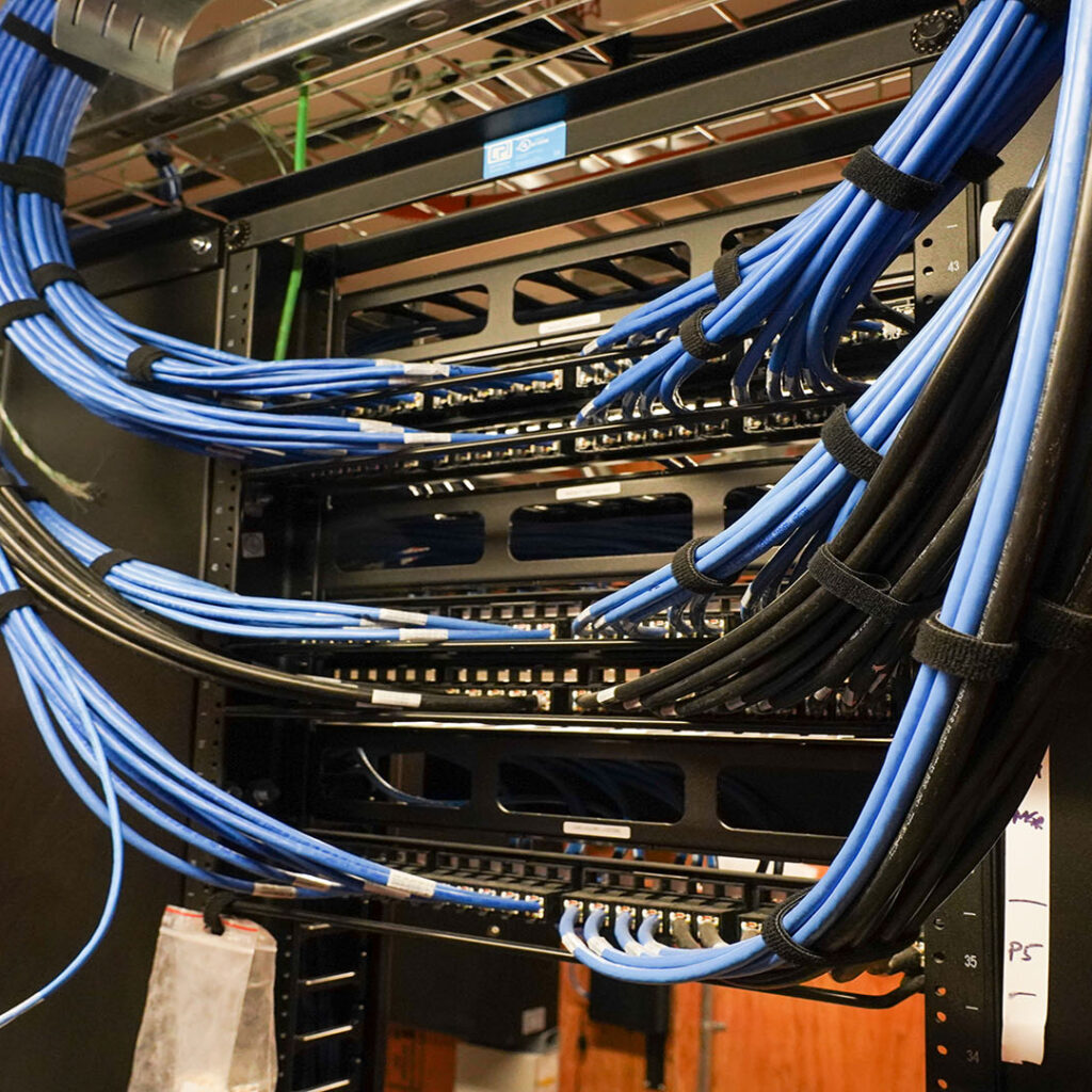 SFU Stadium Communications and Server Room with Structured Cabling