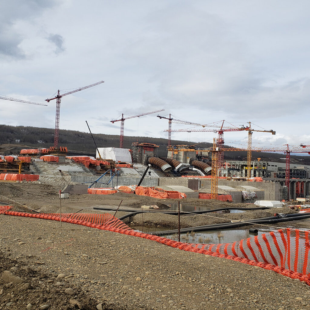 Site C Clean Energy Project Spillways and Generating Station Construction Site