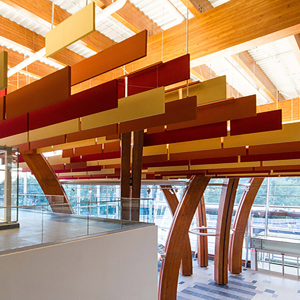 Surrey Memorial Hospital Critical Care Tower Modern Lobby Lighting