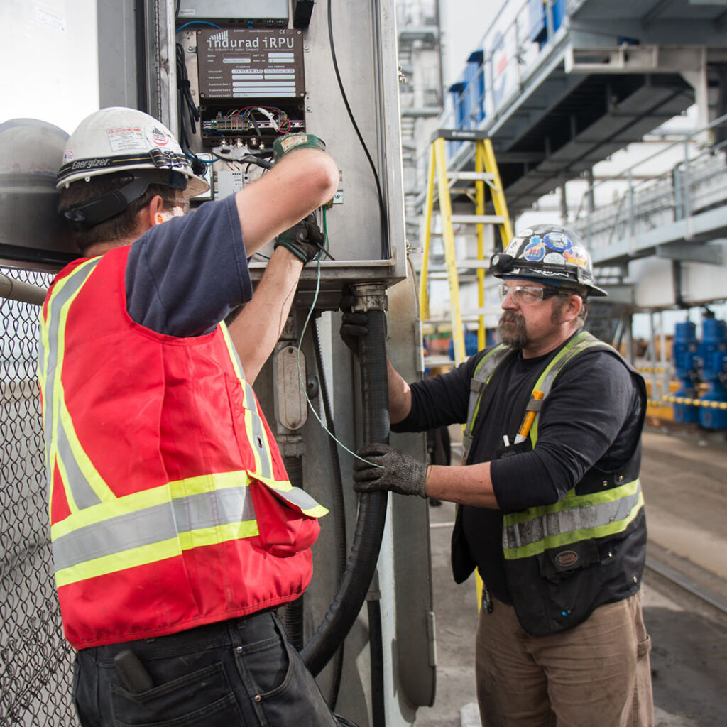 GCT Deltaport Terminal Road and Rail Improvement Project Electrician Working on Controls Panel