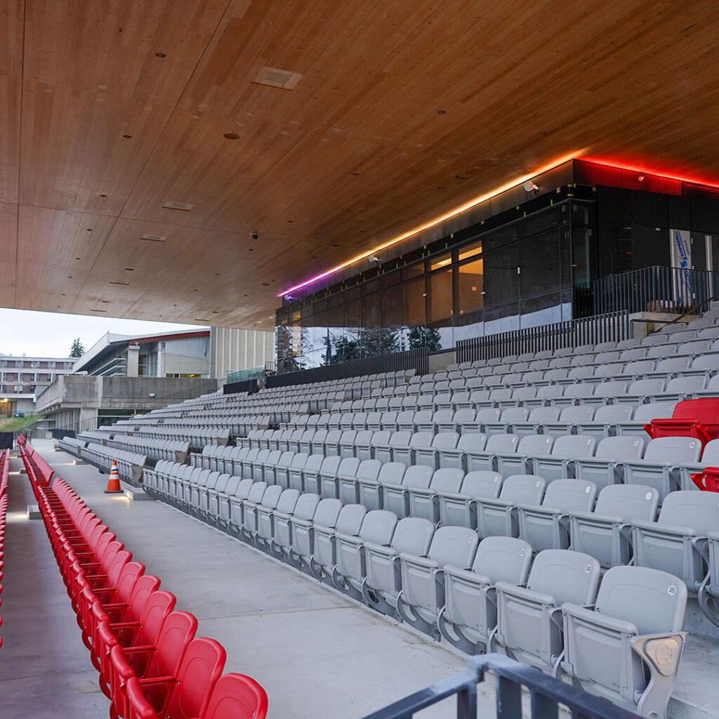 SFU Stadium Canopy Roof Lighting and VIP Media Broadcast Box