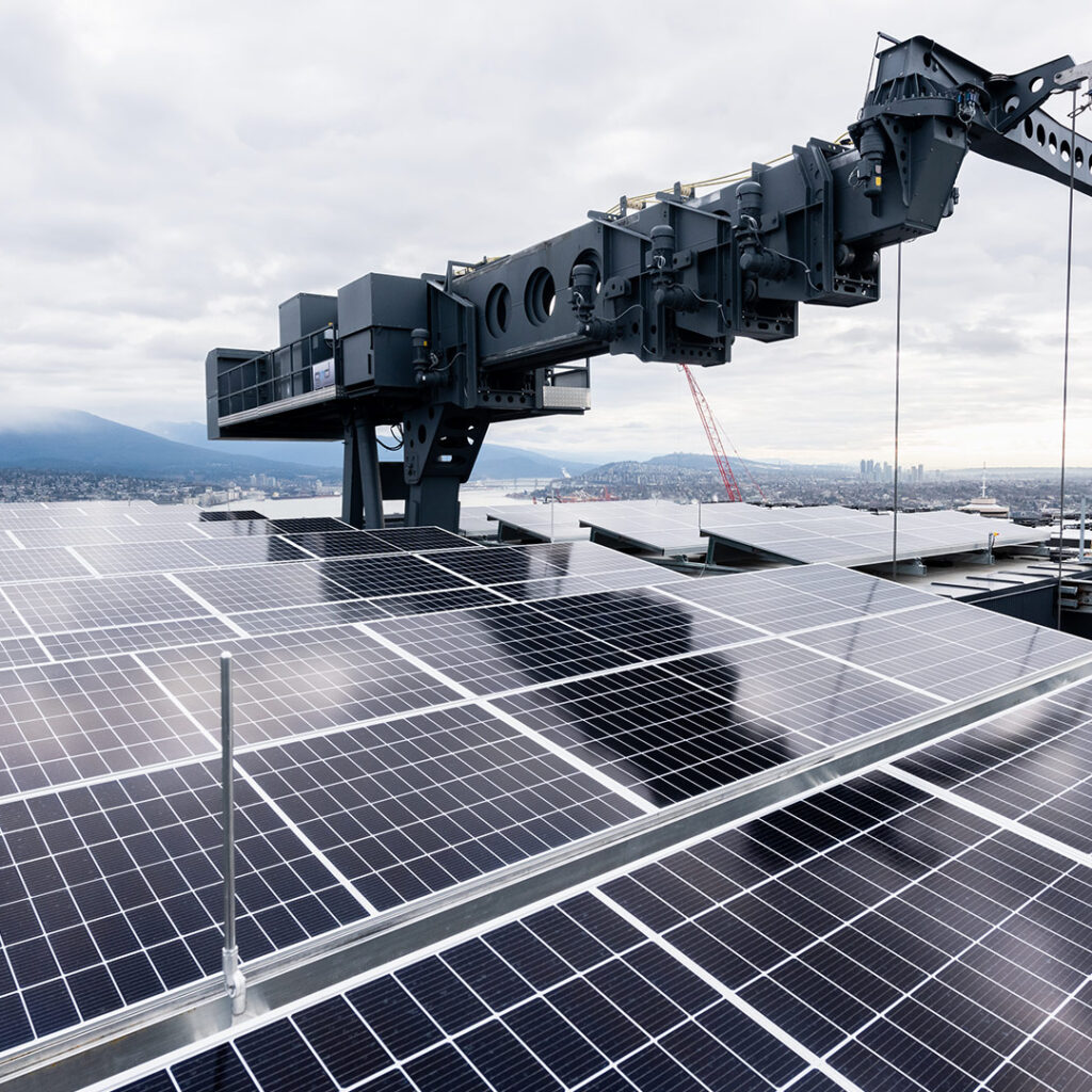 Solar Panel Installation at The Stack's rooftop