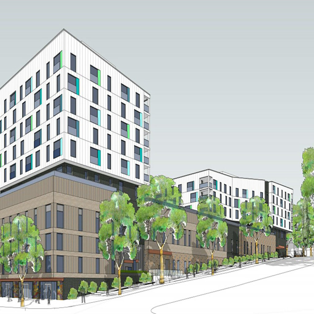 2018 artistic rendering of the new drug addiction rehabilitation centre (HDR Architecture / CEI Architecture / BC Housing)