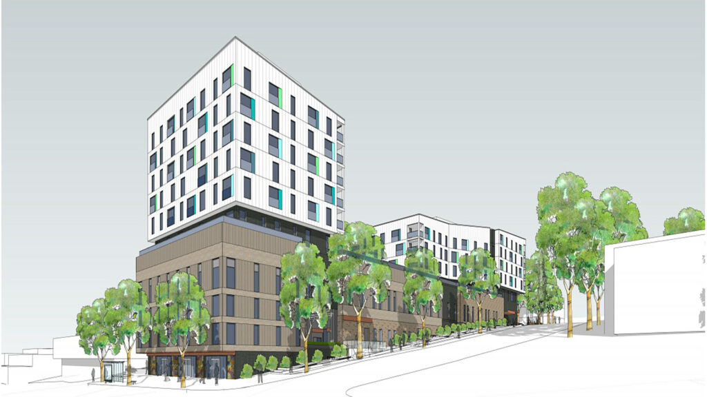 2018 artistic rendering of the new drug addiction rehabilitation centre (HDR Architecture / CEI Architecture / BC Housing)