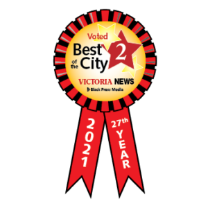 27th Annual Victoria News Best of the City Award - top three Best Electricians.