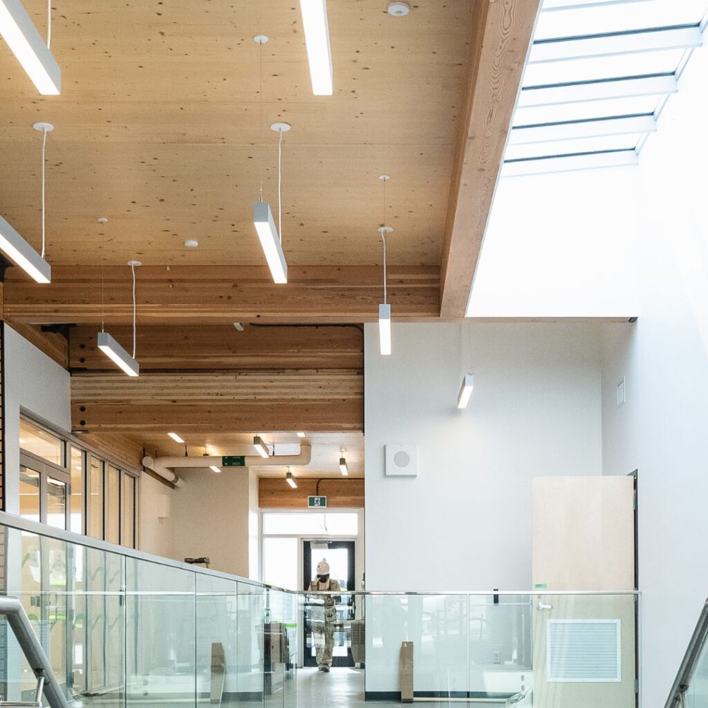 Maillardville Community Centre Interior Hallway Lighting