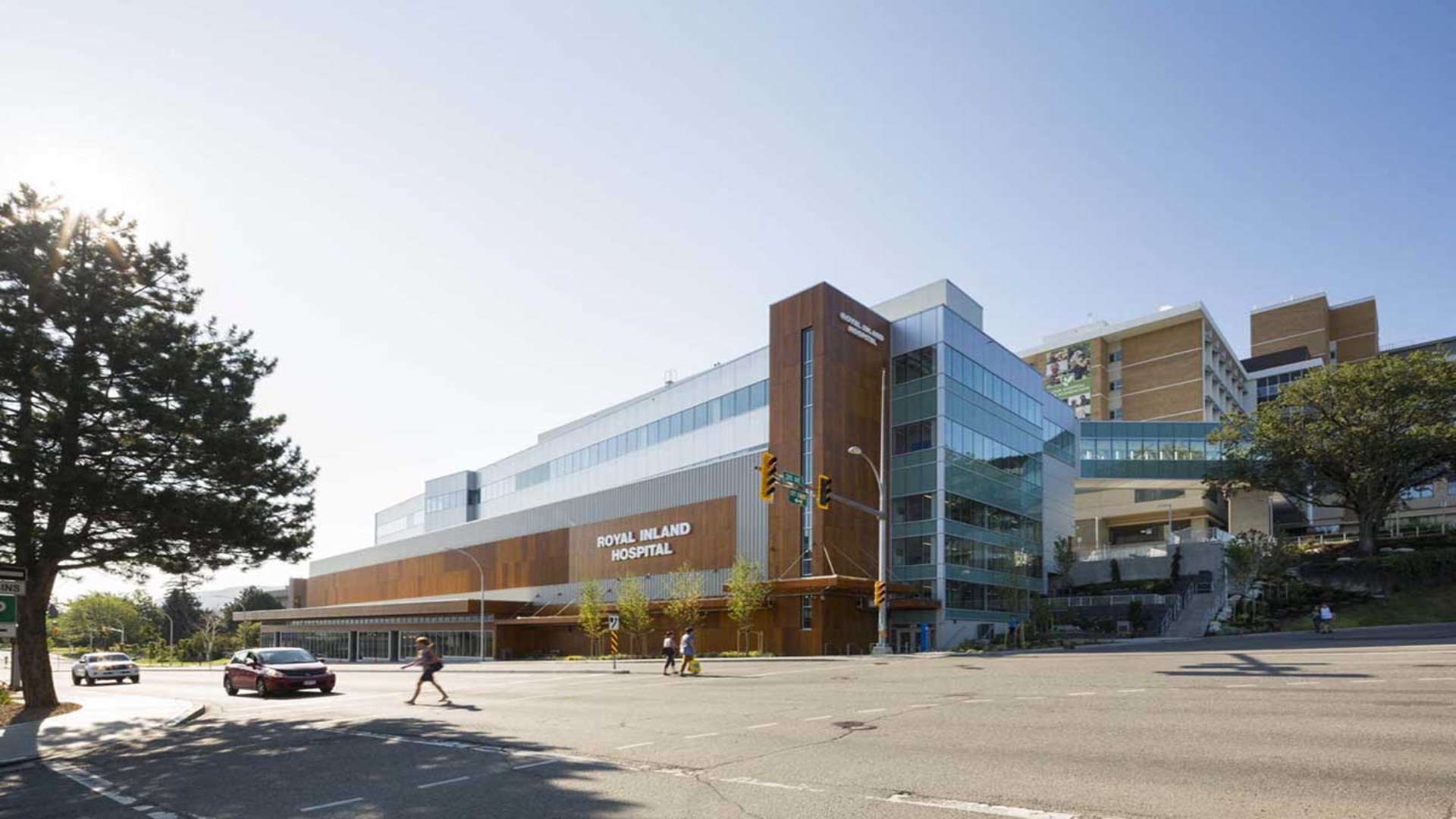 Exterior Rendering of Royal Inland Hospital in Kamloops