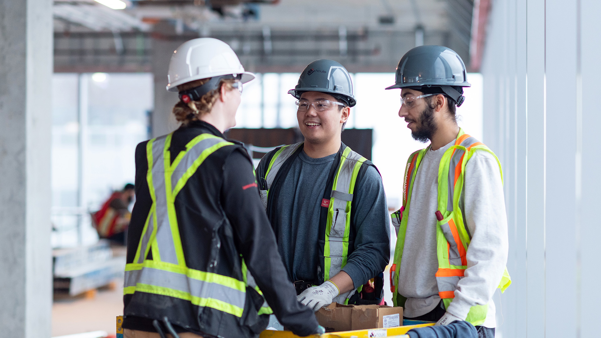 Houle Field Team working collaboratively on-site