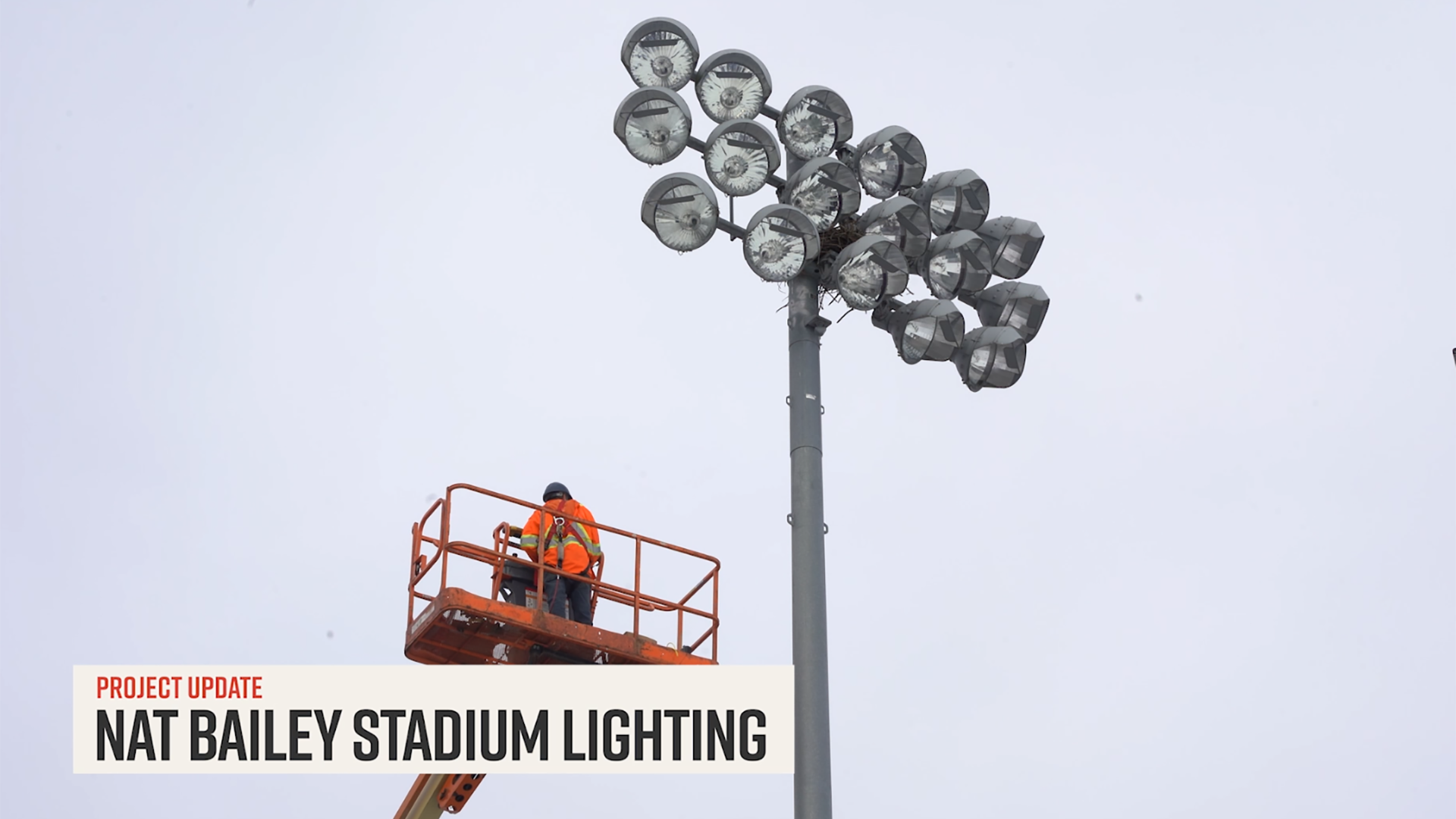 Nat Bailey Stadium Lighting Installation