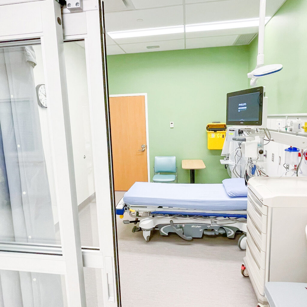 GR Baker Memorial Hospital Patient Room