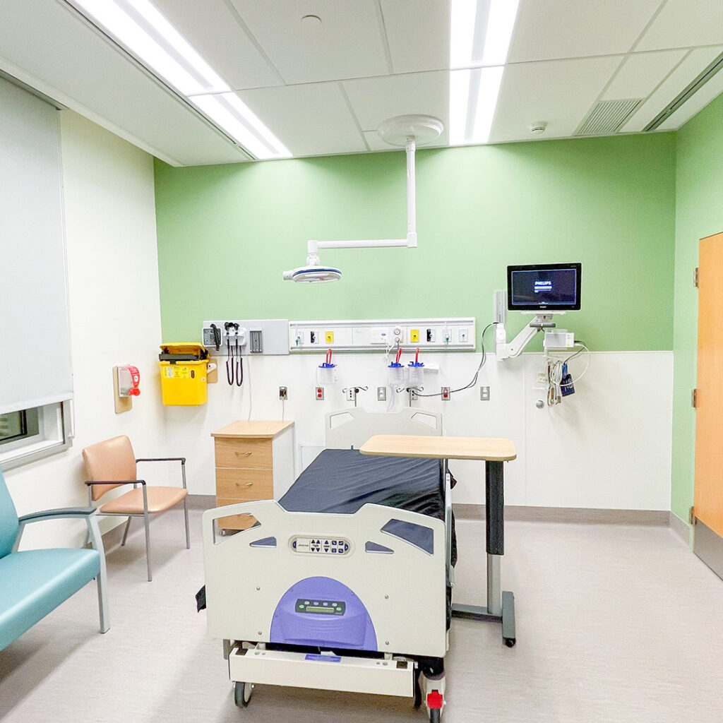 GR Baker Memorial Hospital Patient Room