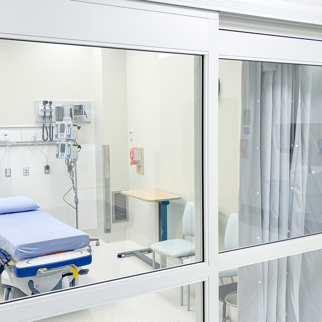 GR Baker Memorial Hospital Patient Room