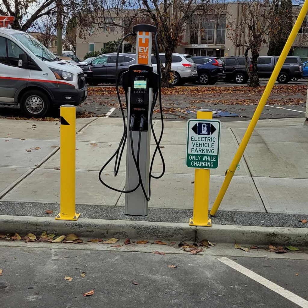 EV Charger at 6th street Courtenay