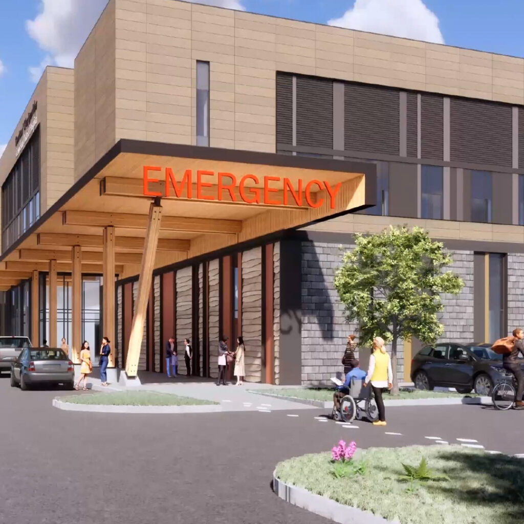 Cowichan District Hospital Replacement Project - Emergency Department Entrance