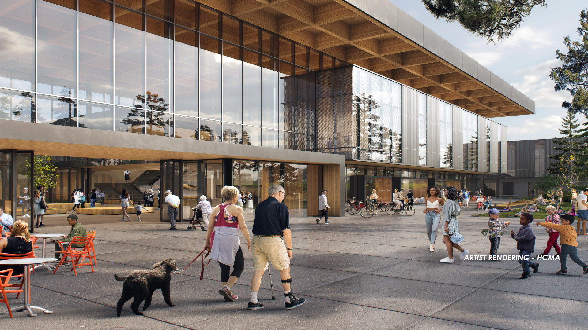 Harry Jerome Community Recreation Centre Exterior Entrance