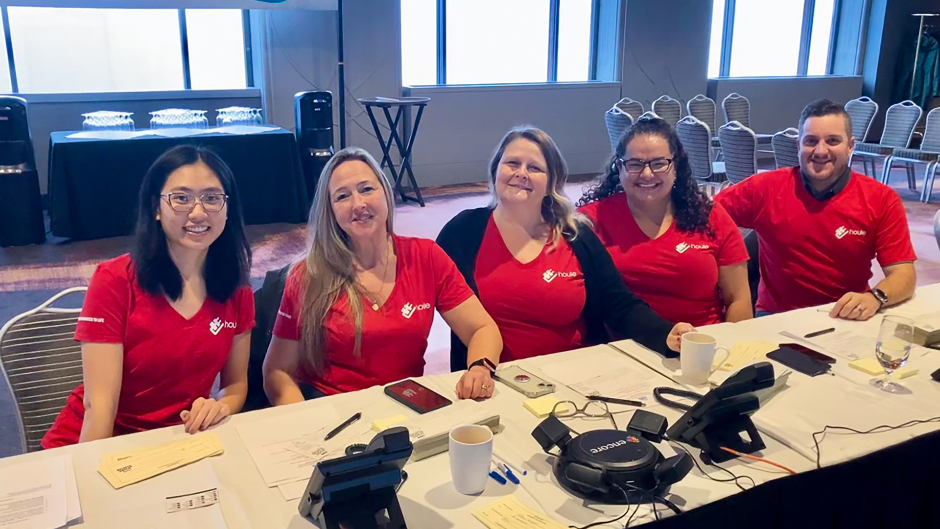 Houle team volunteering at the CKNW Kids' Fund event.