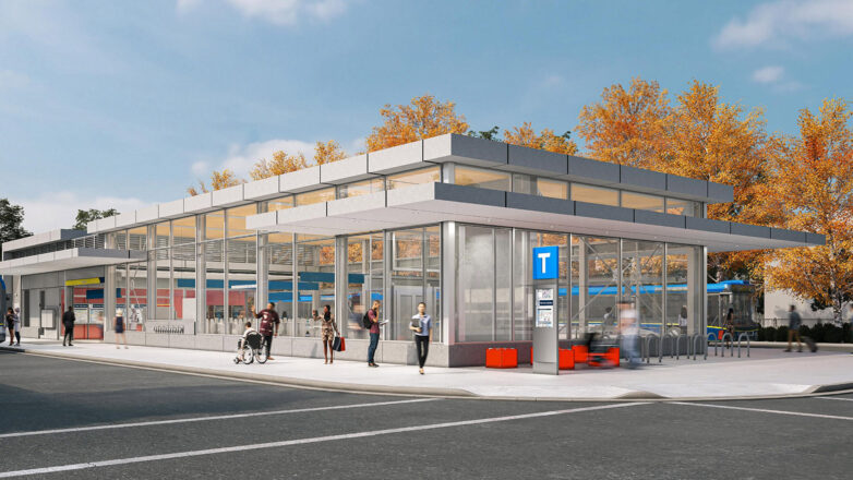 Arbutus station day shot rendering