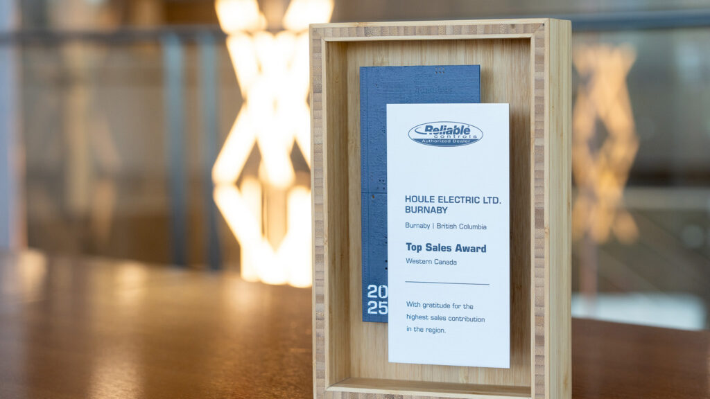 Houle Wins 2025 Reliable Controls Western Canada Sales Award