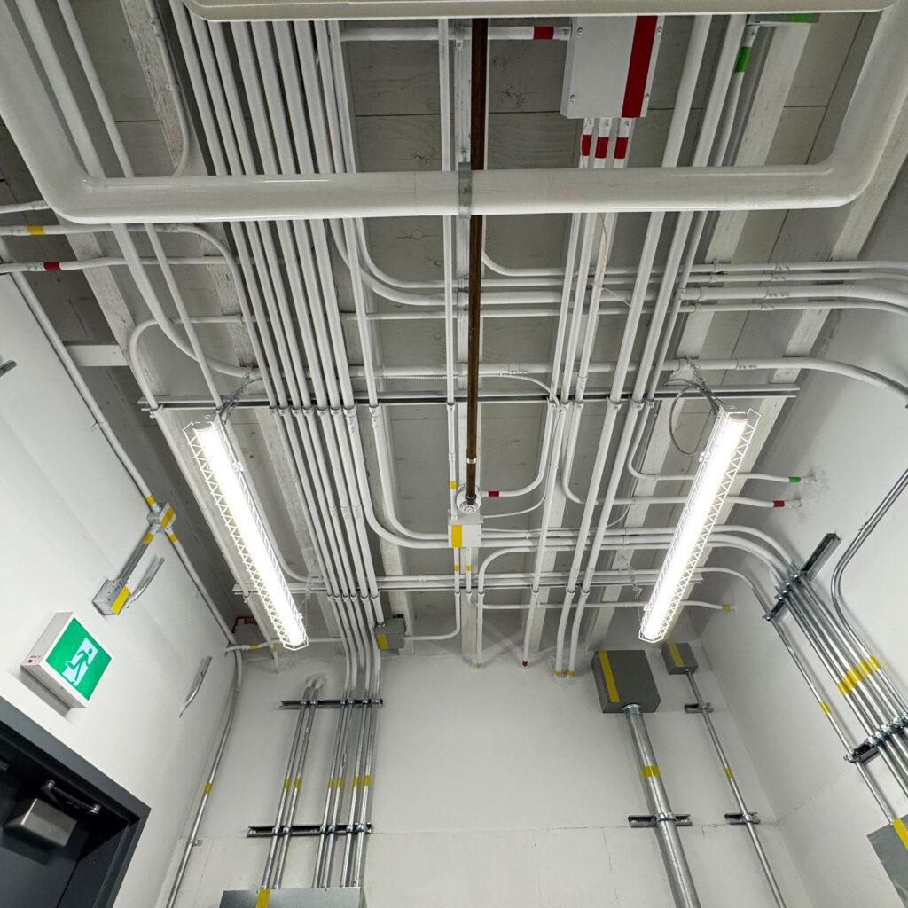 CFB Comox 19 Wing Cormorant Simulator Building Project electrical room
