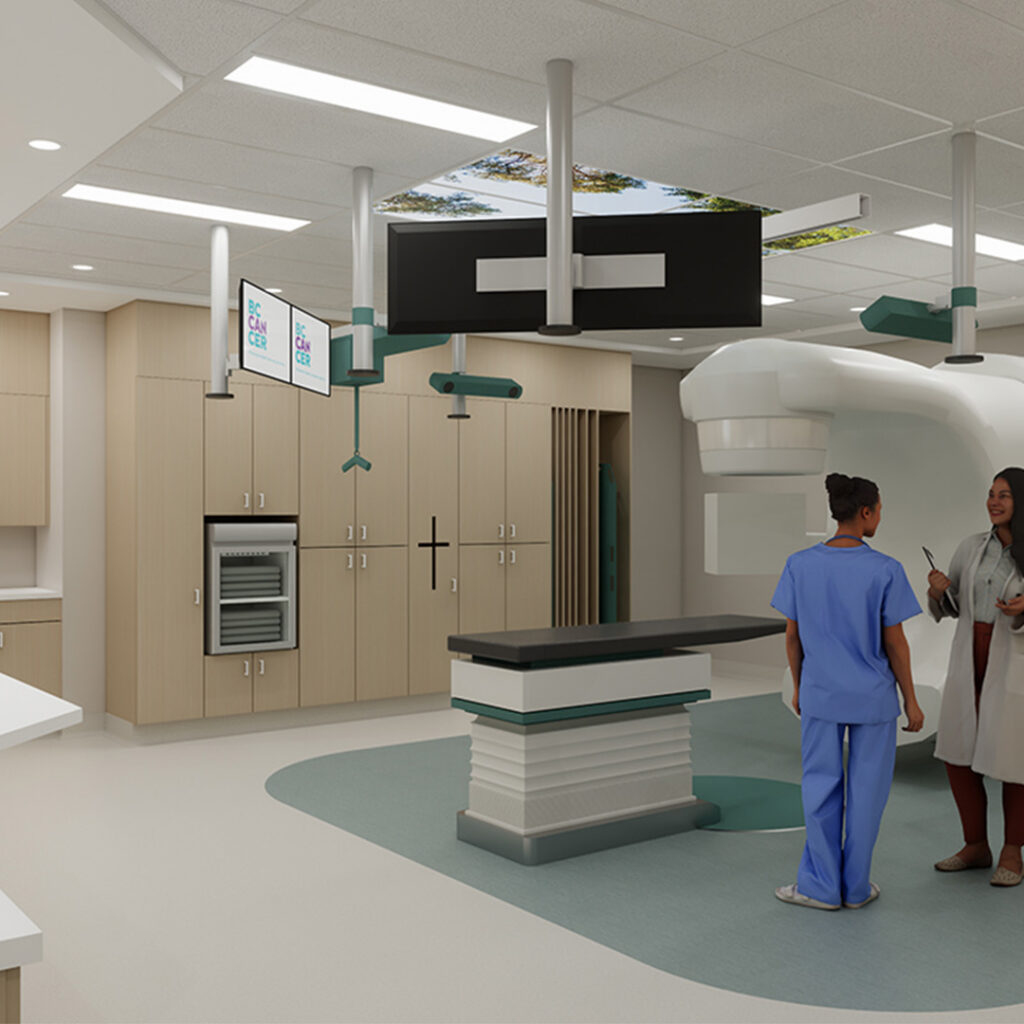 Rendering of the new BC Cancer centre in Nanaimo BC