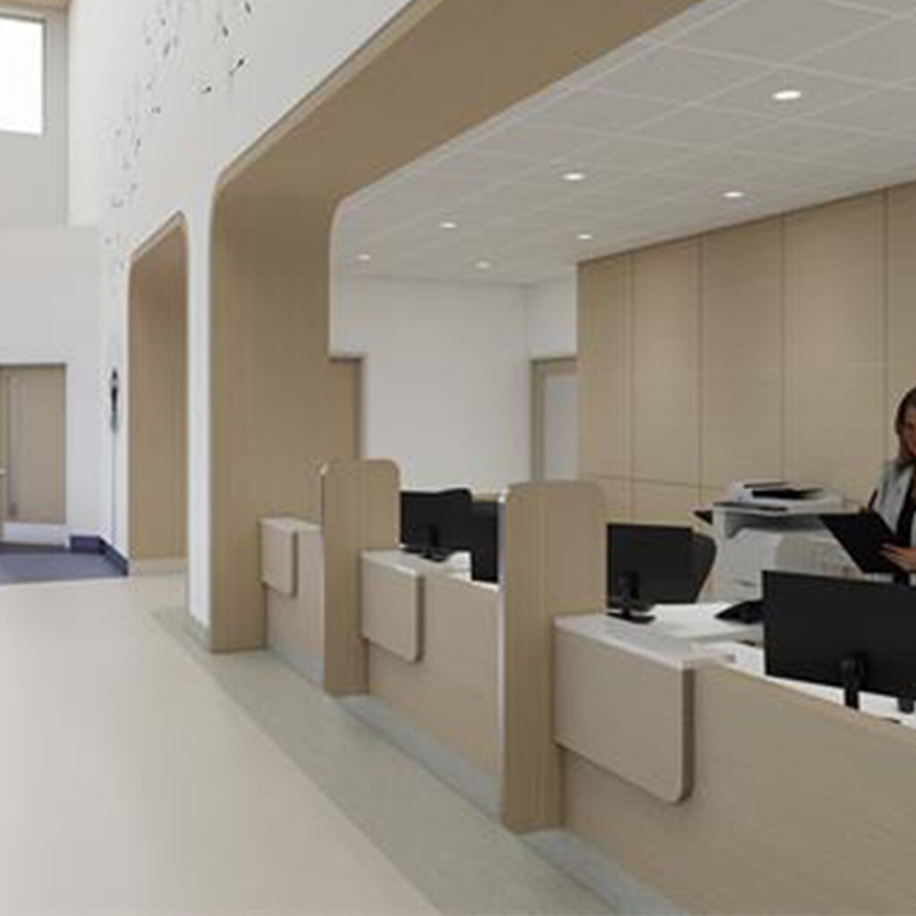 Rendering of the new BC Cancer centre in Nanaimo BC